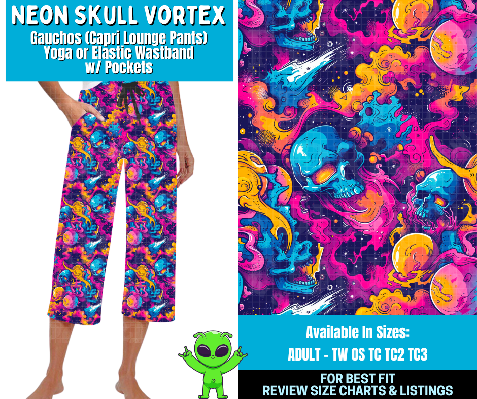 Preorder! Closes 2/11. ETA May. Neon Skull Vortex Combo Lounge Lengths