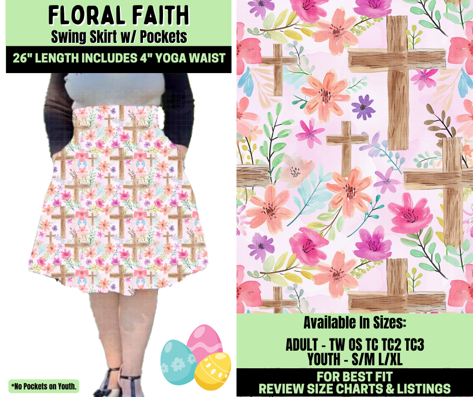 Preorder! Closes 1/19. ETA April. Floral Faith Swing Skirt