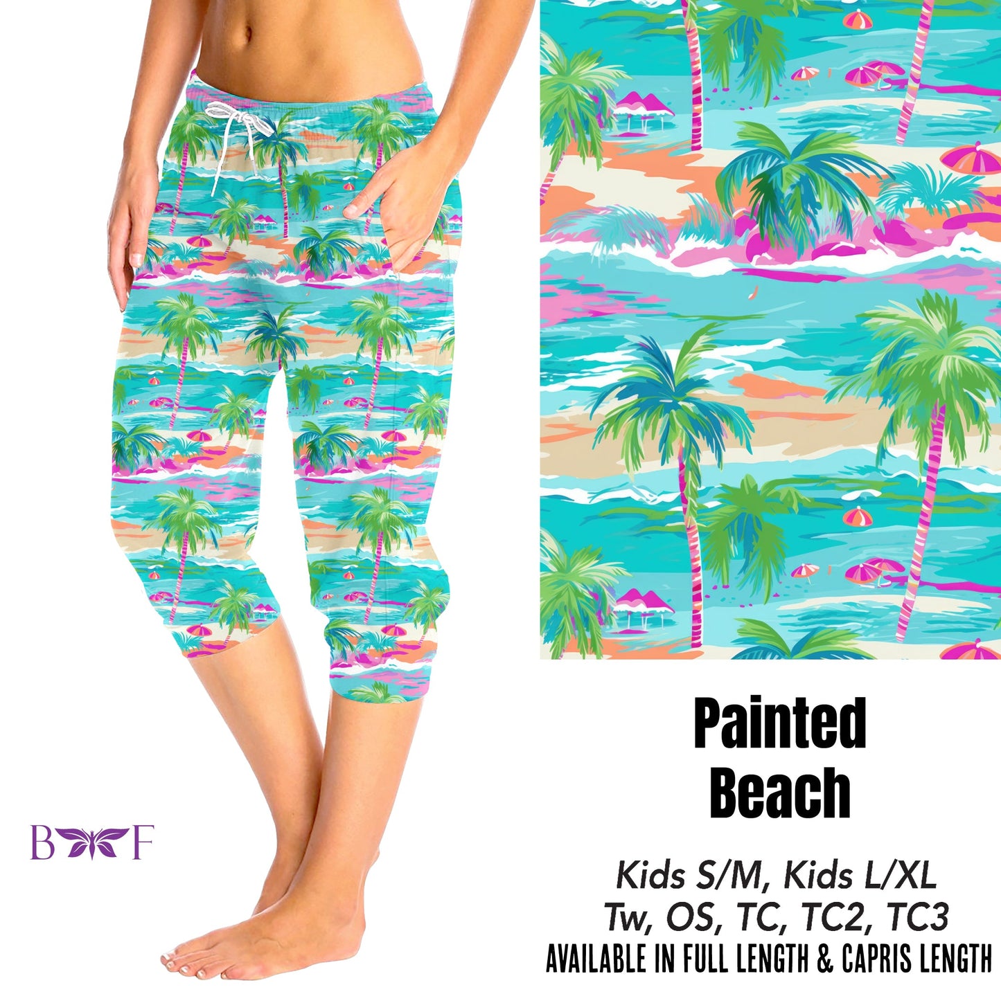 Painted beach