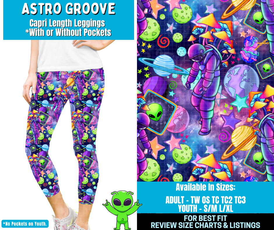 Preorder! Closes 2/11. ETA May. Astro Groove Combo Legging Lengths
