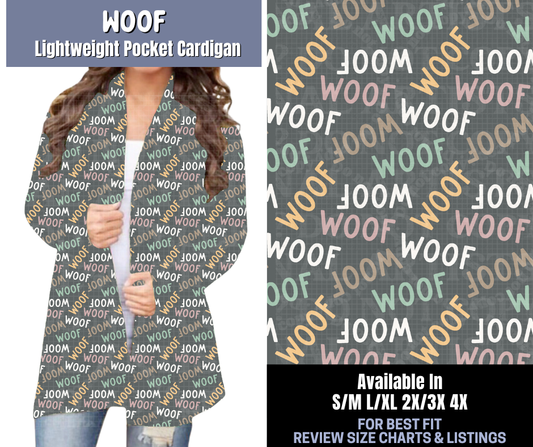 Preorder! Closes 1/8. ETA March. Woof Pocket Cardigan
