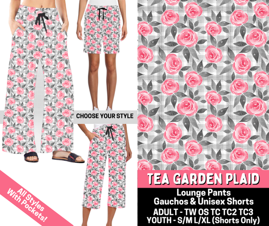 Preorder! Closes 5/28. ETA Aug. Tea Garden Plaid Combo Lounge Lengths