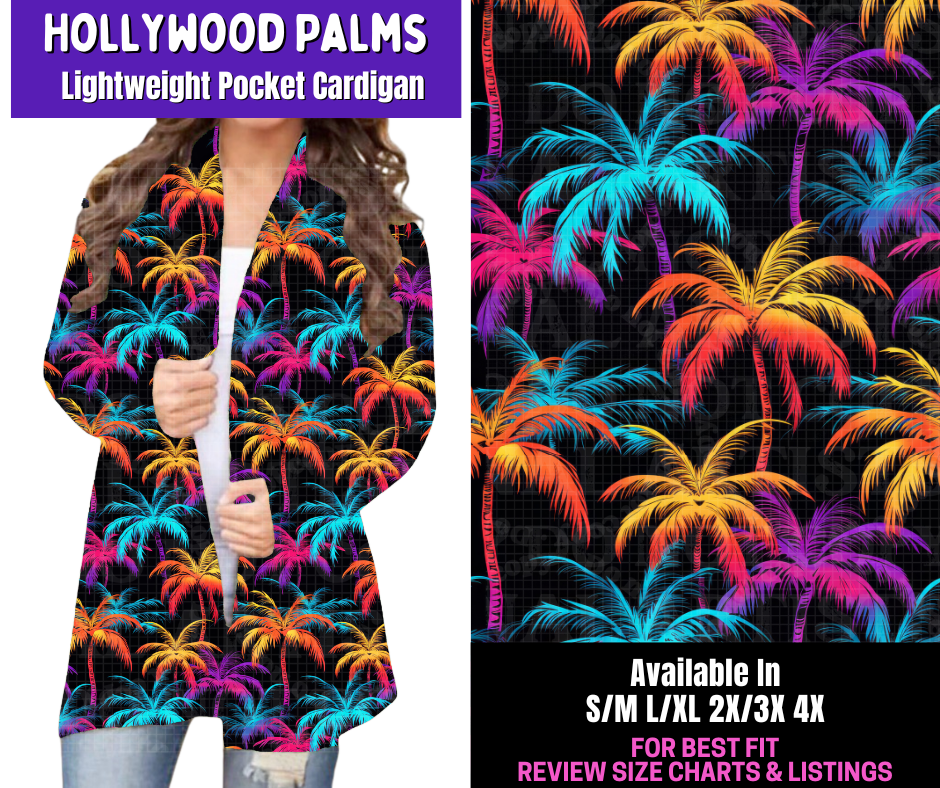 Preorder! Closes 4/9. ETA June. Hollywood Palms Pocket Cardigan