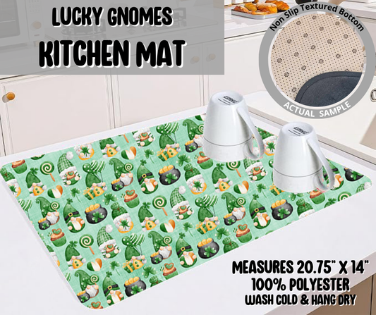 Preorder! Closes 11/26. ETA Feb. Lucky Gnomes Kitchen Mat