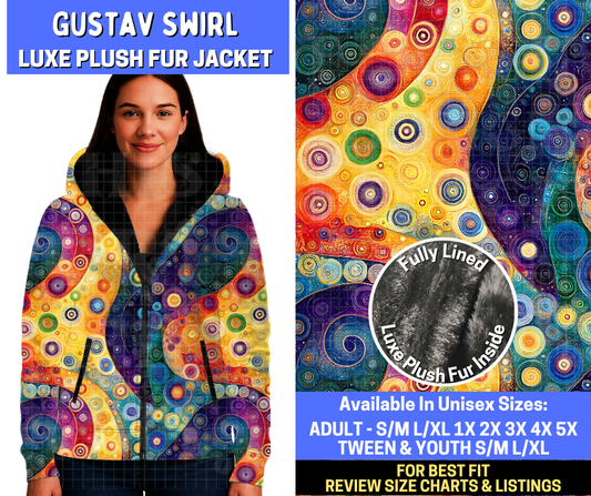 Preorder! Closes 10/20. ETA Jan. Gustav Swirl Luxe Fur Jacket