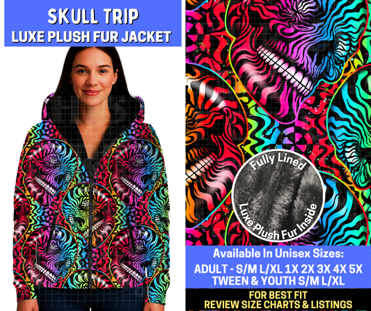 Preorder! Closes 10/20. ETA Jan. Skull Trip Luxe Fur Jacket