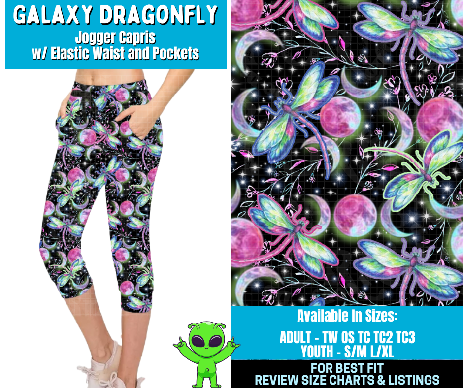 Preorder! Closes 2/11. ETA May. Galaxy Dragonfly Combo Jogger Lengths