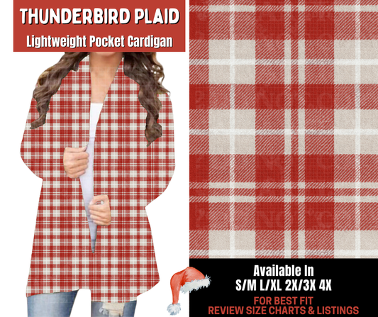 Preorder! Closes 9/24. ETA Dec. Thunderbird Plaid Pocket Cardigan