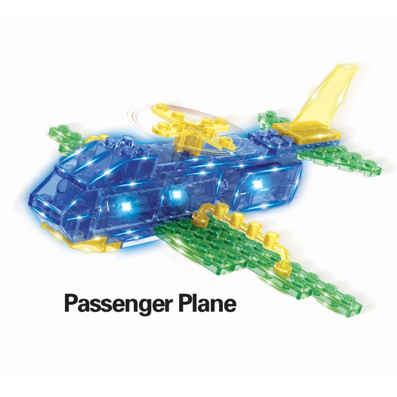 CRYSTAL BRIX 3-in-1 Light Up Aircraft