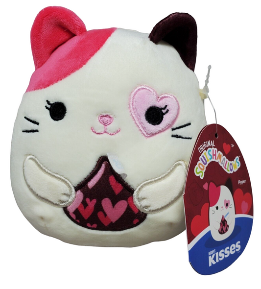 Squishmallows Pyper the Cat 5" 2023 Hershey's Valentine's Collection Stuffed Plush