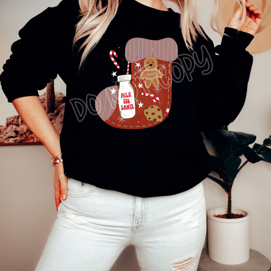 SANTA MILK - HOLIDAY RUN 1 - UNISEX HOODIE/SWEATER ADULTS/KIDS