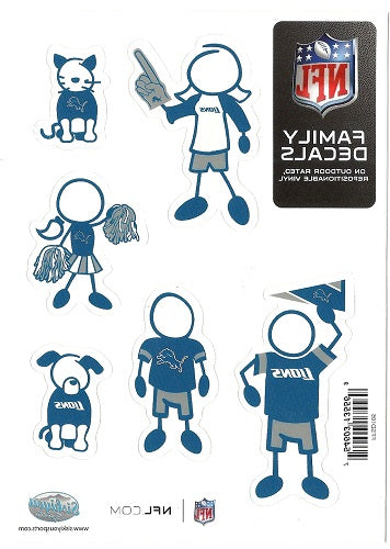 Detroit Lions Family Decal - Small
