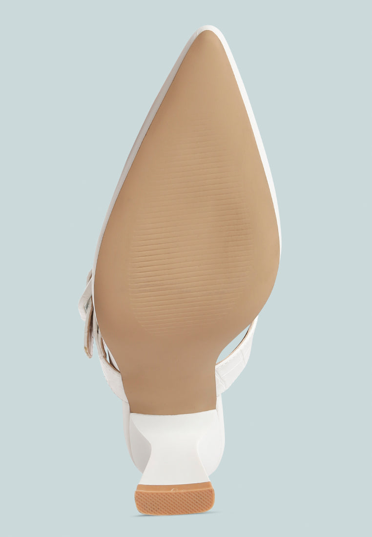 Shine Star Slim Block Heel Mules