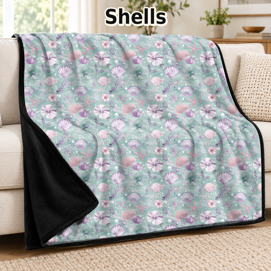 Shells-Soft Throw Blanket 14 Run- (PREORDER CLOSES 9/28, ETA DECEMBER)