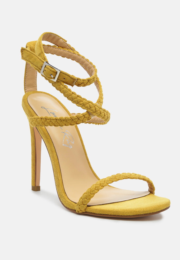 Sherri High Heeled Faux Suede Sandals