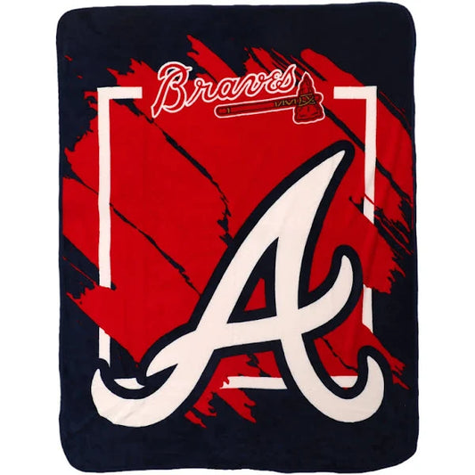 Atlanta Braves Dimensional Micro Raschel Throw Blanket