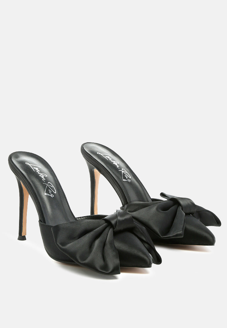 Sidonie Bow Detail Stiletto Mules