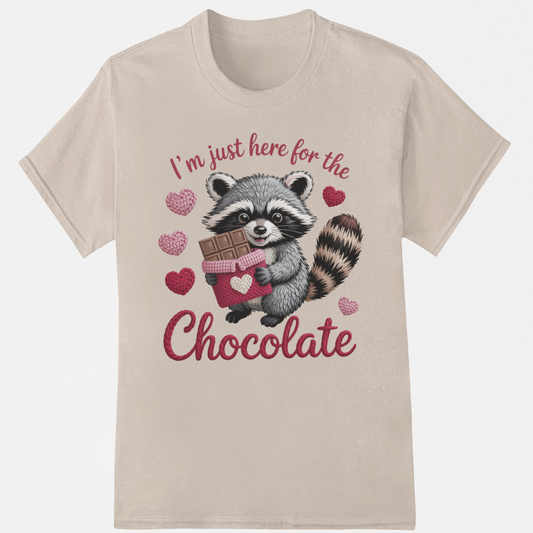 Here for the Chocolate Adult Graphic Tee