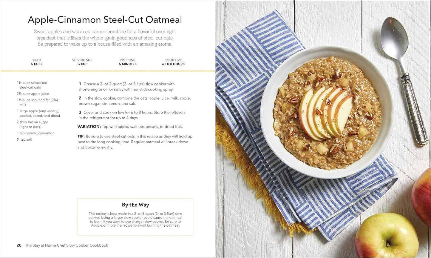 The Stay-at-Home Chef Slow Cooker Cookbook: 120 Restaurant-Quality Recipes You Can Easily Make at Home (Spiral Bound)