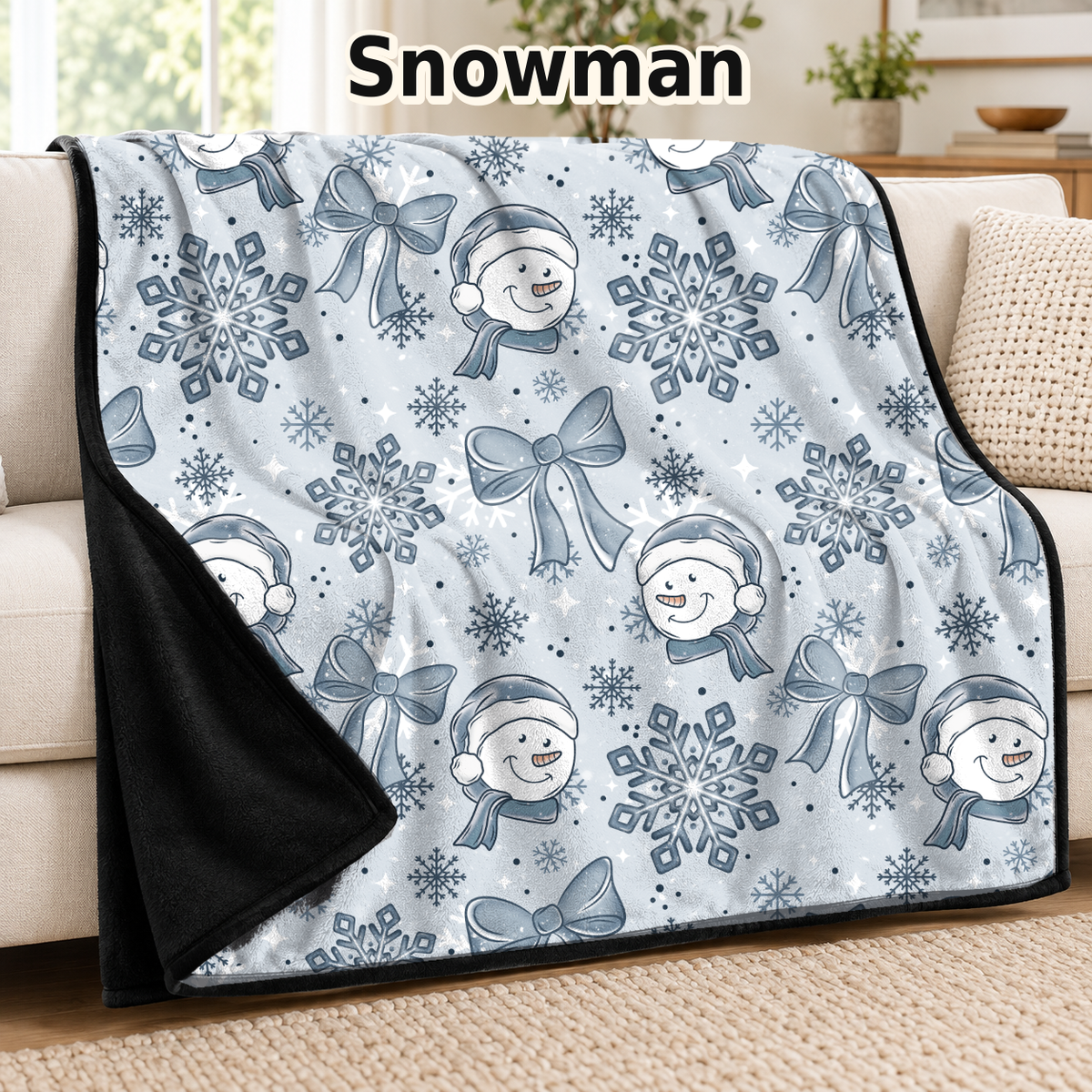 Snowman-Soft Throw Blanket 14 Run- (PREORDER CLOSES 9/28, ETA DECEMBER)