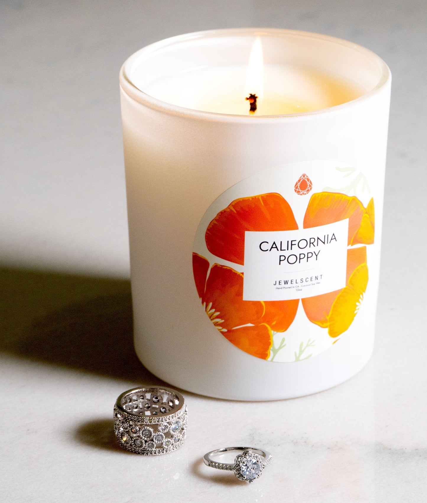California Poppy 10oz Signature Jewelry Candle