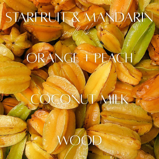 Starfruit & Mandarin - 3 Wick Jar Candle