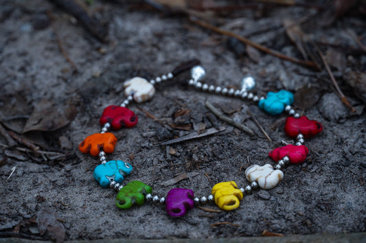 Stylish Boho Silver Elephant Anklet For Women And Girls