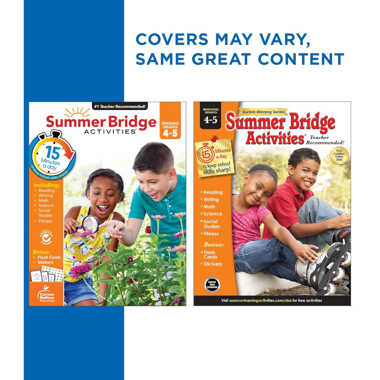 Summer Bridge Activities Workbook: Bridging Grades 4 to 5 in Just 15 Minutes a Day (Spiral Bound)