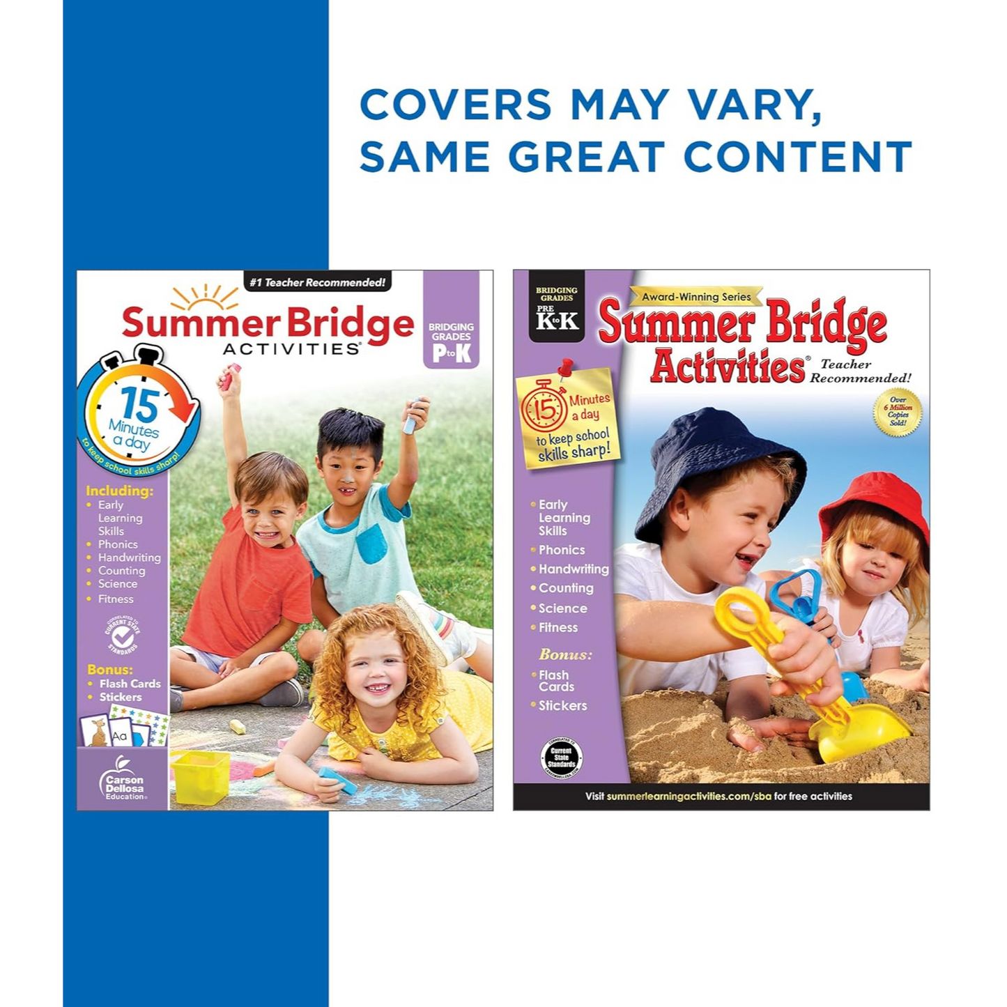 Summer Bridge Activities PreK-K Workbooks, Ages 4-5 (Spiral Bound)