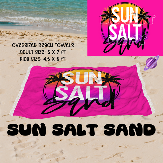Sun Salt Sand -OVERSIZED BEACH TOWEL 6-PREORDER CLOSING 3/20