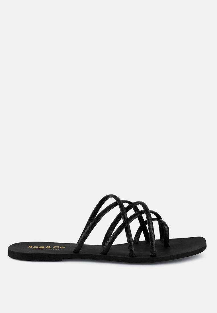 Sweetin Strappy Flat Slip On Sandals