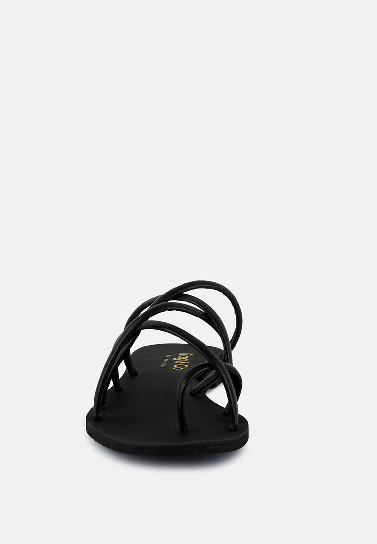 Sweetin Strappy Flat Slip On Sandals