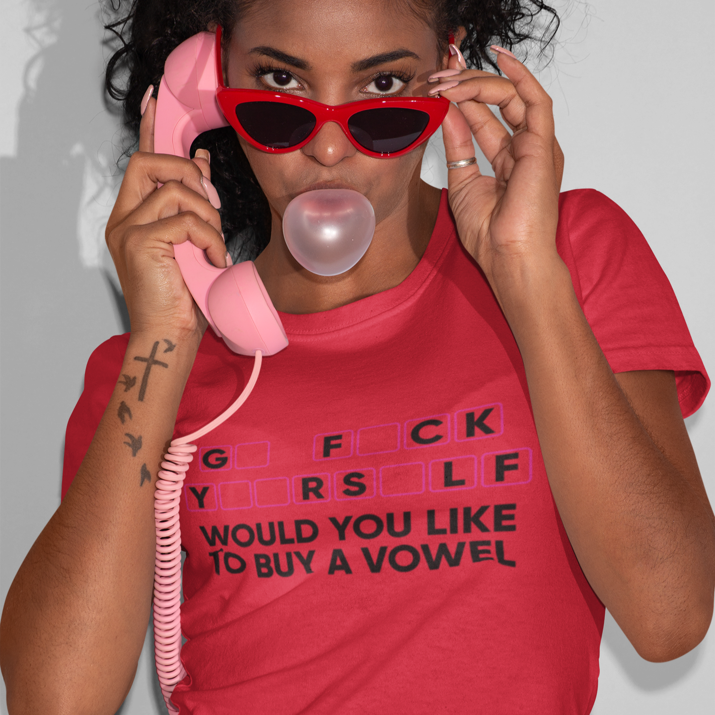 Would You Like To Buy A Vowel Graphic Tee