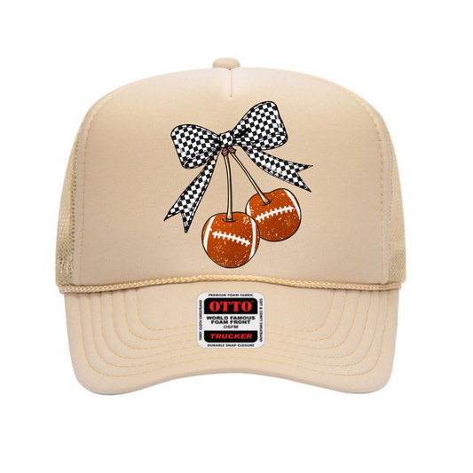 Football Cherries Trucker Hat
