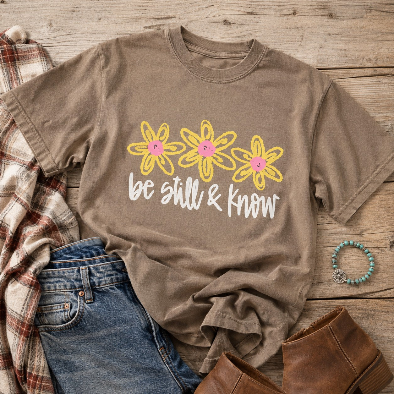 Be Still And Know Adult Graphic Tee