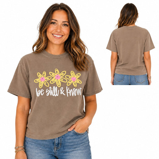 Be Still And Know Adult Graphic Tee
