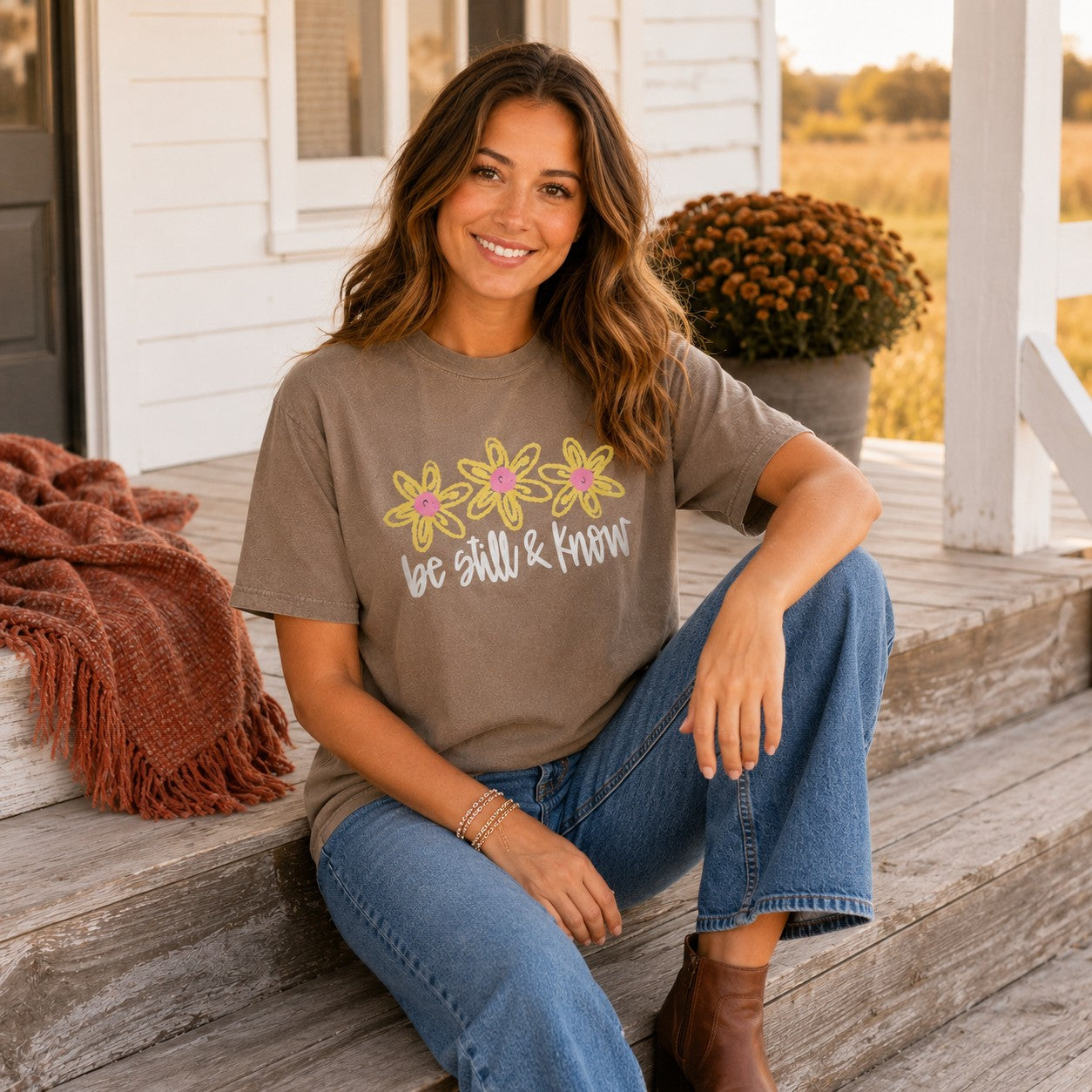 Be Still And Know Adult Graphic Tee