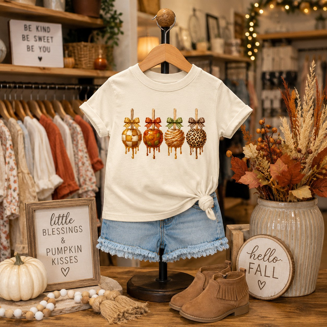 Caramel Apple lover Youth and Toddler Graphic Tee