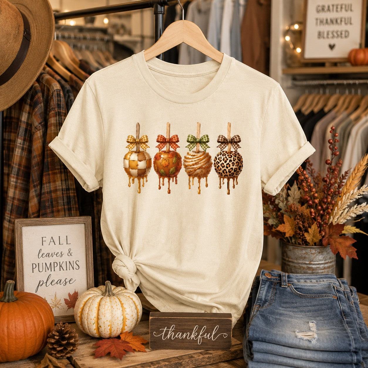 Caramel Apple Lover Adult Graphic Tee