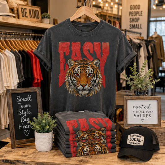 Painted Easy Tiger Adult Graphic Tee