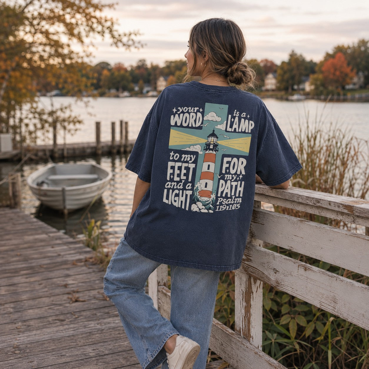 Lighthouse Adult Graphic Tee