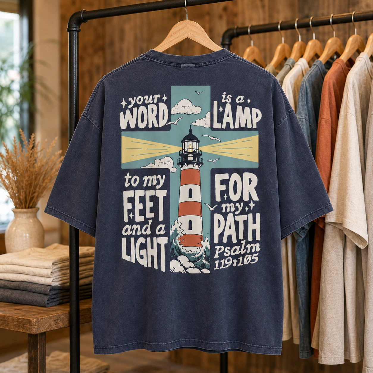 Lighthouse Adult Graphic Tee