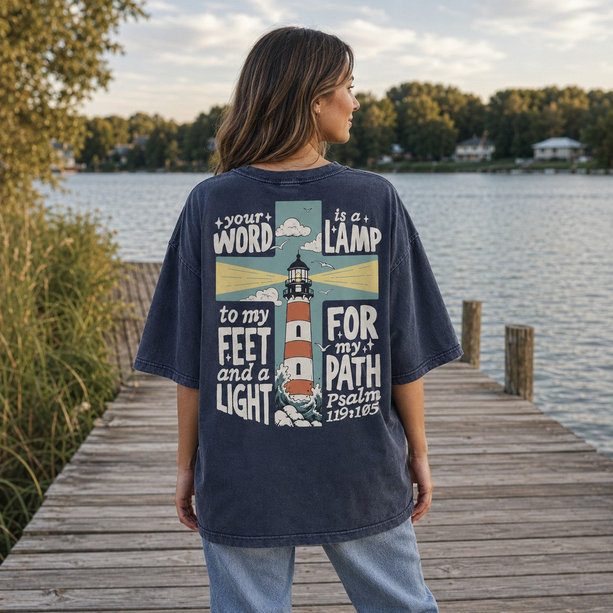 Lighthouse Adult Graphic Tee