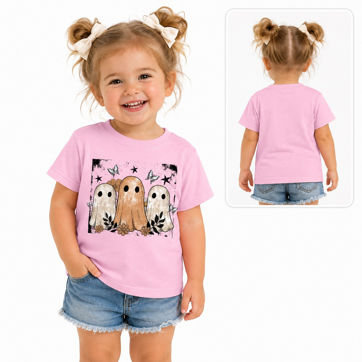 Ghost Friends Halloween  Youth and Toddler Graphic Tee