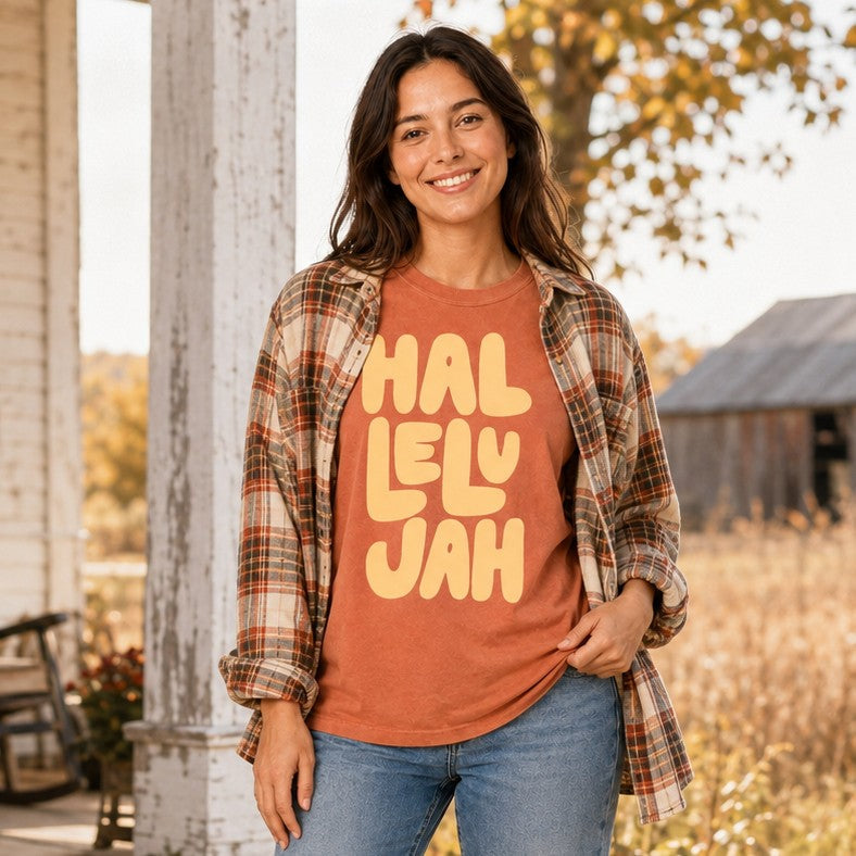 Hallelujah Adult Graphic Tee