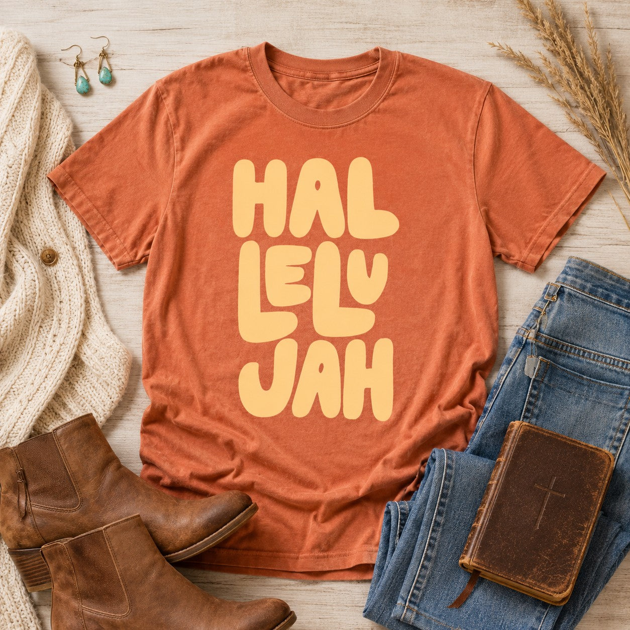 Hallelujah Adult Graphic Tee