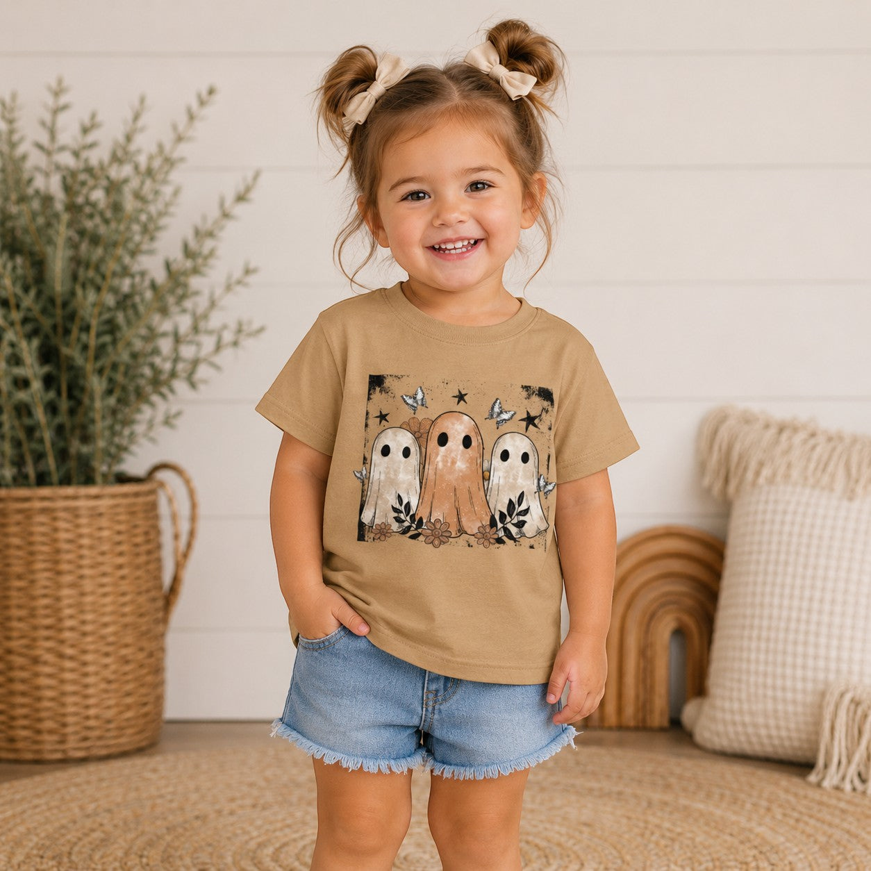 Ghost Friends Halloween  Youth and Toddler Graphic Tee