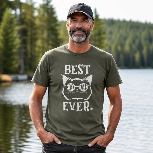 Best Cat Ded Ever Adult Graphic Tee