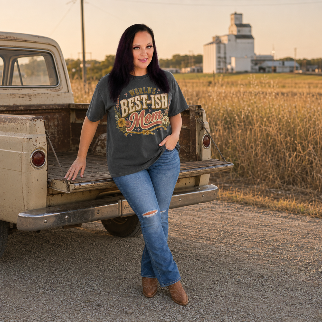 Worlds Best-Ish Mom Adult Graphic Tee