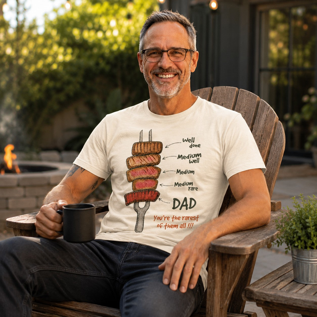 Rarest Dad Adult Graphic Tee